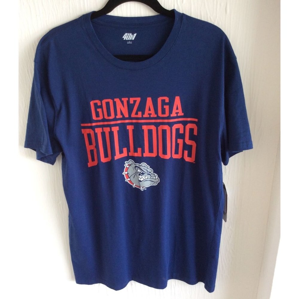 NWT Gonzaga Bulldogs, Tee Shirt, Size L, 4th And 1 Brand